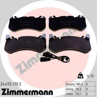 Колодки тормозные ZIMMERMANN 244551702