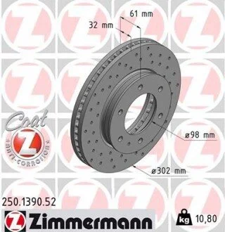 Автозапчастина ZIMMERMANN 250139052