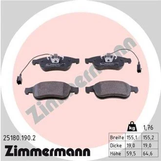 Автозапчасть ZIMMERMANN 251801902