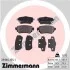 Гальмiвнi колодки дисковi заднi ZIMMERMANN 259651551 (фото 4)