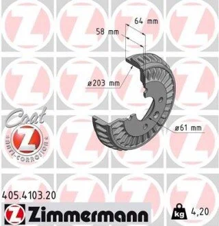 Автозапчастина ZIMMERMANN 405410320
