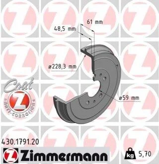 Автозапчастина ZIMMERMANN 430179120
