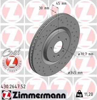Автозапчасть ZIMMERMANN 430264752