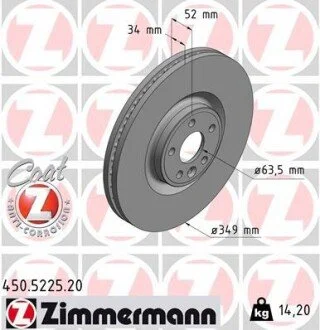 Автозапчасть ZIMMERMANN 450522520