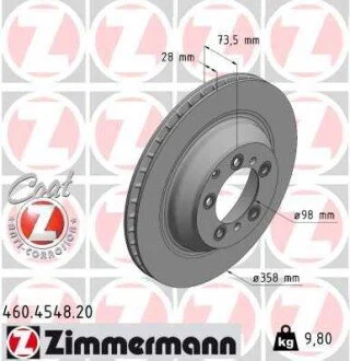 Автозапчасть ZIMMERMANN 460454820