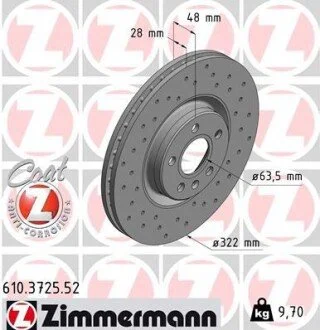 Автозапчастина ZIMMERMANN 610372552