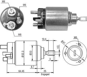 Втягуюче реле стартера ZM ZM1371