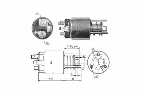 Реле стартера. ZM ZM1395