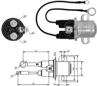 Втягуюче реле стартера ZM ZM1409