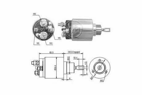 Реле втягуюче стартера ZM ZM1475