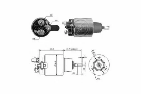 Втягуюче реле стартера ZM ZM1477