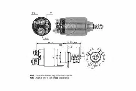 Втягуюче реле стартера ZM ZM1545