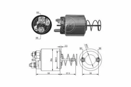 Реле втягуюче стартера ZM ZM1597