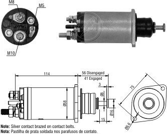 Втягуюче реле стартера ZM ZM1818