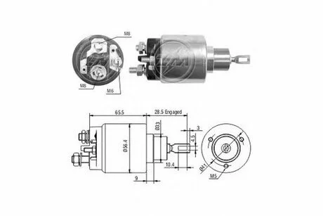 Втягуюче реле стартера ZM ZM2473