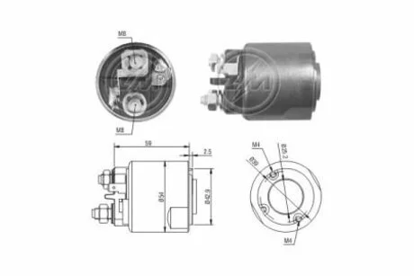 Втягуюче реле стартера ZM ZM2491