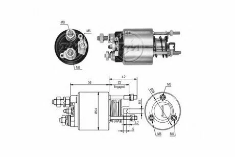 Втягуюче реле стартера ZM ZM2595