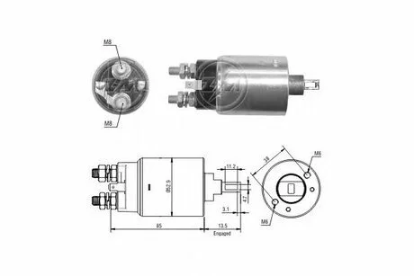 Реле втягуюче стартера ZM ZM2981