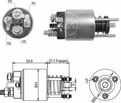 Втягуюче реле стартера ZM ZM3396
