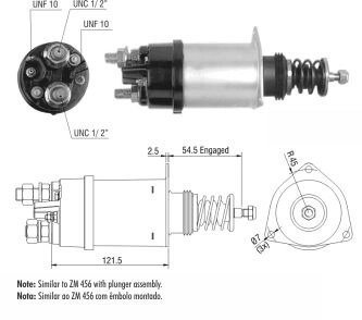 Втягуюче реле стартера ZM ZM356