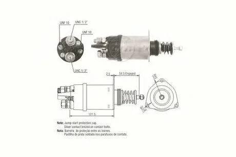 Втягуюче реле стартера ZM ZM362
