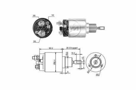 Втягуюче реле стартера ZM ZM3674