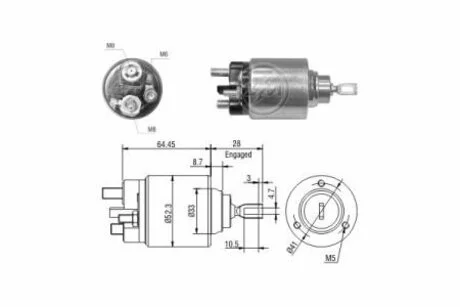 Реле втягуюче стартера ZM ZM371