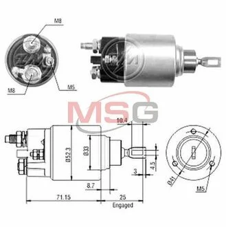Реле втягуюче стартера ZM ZM376