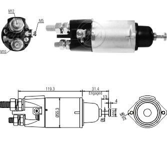 Втягуюче реле стартера ZM ZM3898