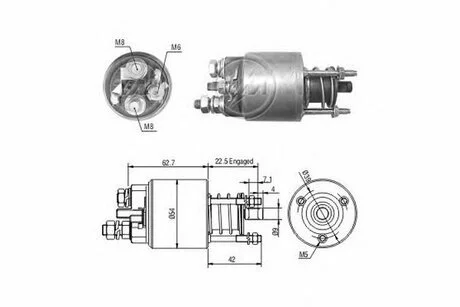 Реле втягуюче стартера ZM ZM4395