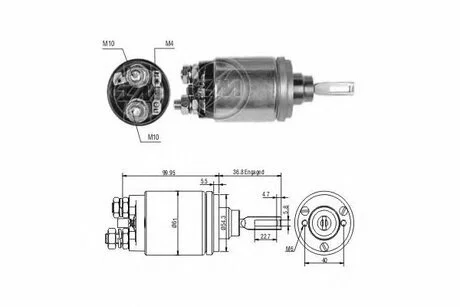 Реле втягуюче стартера ZM ZM541