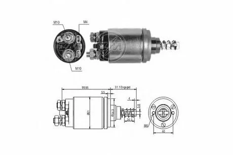 Реле втягуюче стартера ZM ZM542