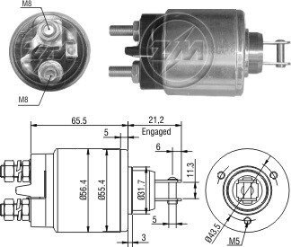 Втягуюче реле стартера ZM ZM579