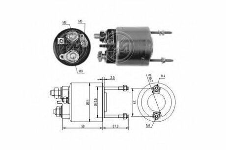 Втягуюче реле стартера ZM ZM596