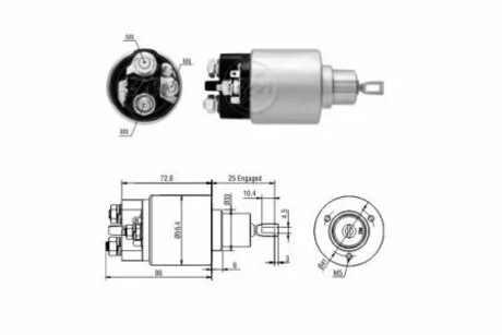 Реле втягуюче стартера ZM ZM5973