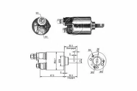 Реле втягуюче стартера ZM ZM606