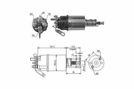 Втягуюче реле стартера ZM ZM610