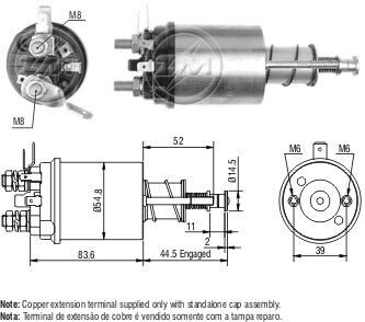 Втягуюче реле стартера ZM ZM612