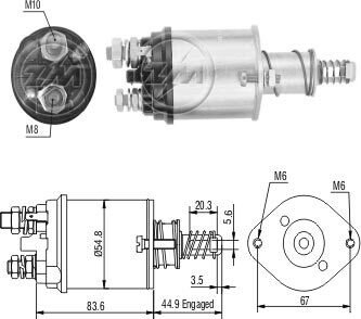 Втягуюче реле стартера ZM ZM615