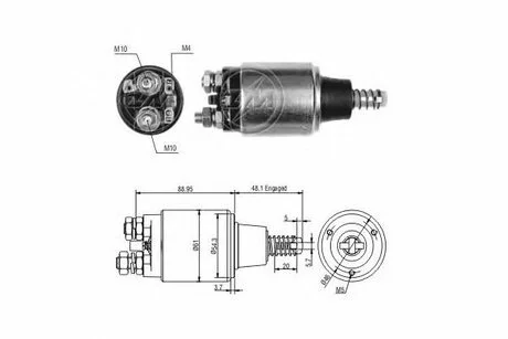 Реле втягуюче стартера ZM ZM638