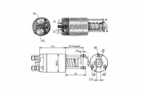 Втягуюче реле стартера ZM ZM651