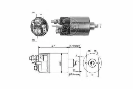 Втягуюче реле стартера ZM ZM664
