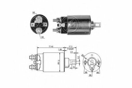 Реле втягуюче стартера ZM ZM690