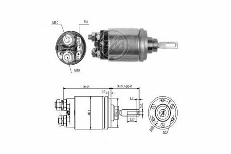 Реле втягуюче стартера ZM ZM741