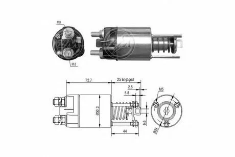 Втягуюче реле стартера ZM ZM7651
