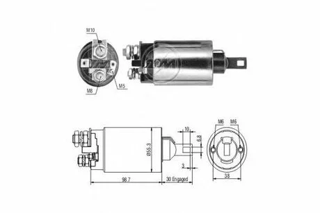 Втягуюче реле стартера ZM ZM890