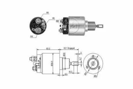 Втягуюче реле стартера ZM ZM973